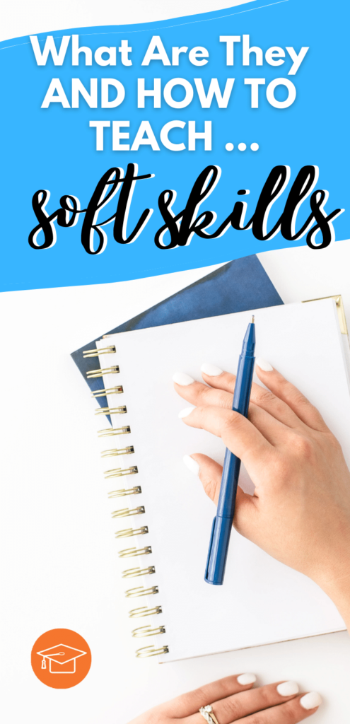 Notebook and pen with text overlay